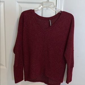 Von Maur Burgundy Red Soft Sweater